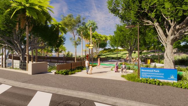 The green bridge will provide better access to Newstead Park.