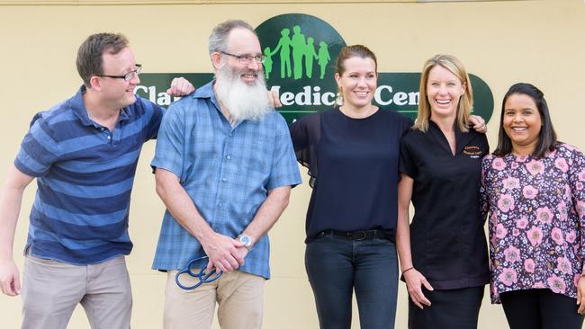 Practice manager Angela Bliss (second from right) was photographed by The Daily Examiner back in 2017.