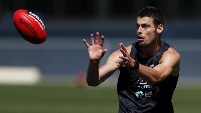 George Hewett looks set to add to Carlton’s midfield depth in 2022. Picture: Dylan Burns/AFL Photos