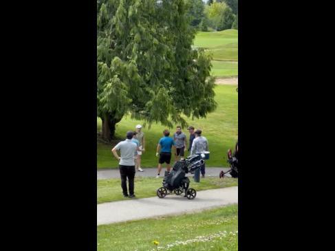 intense brawl erupts on golf course