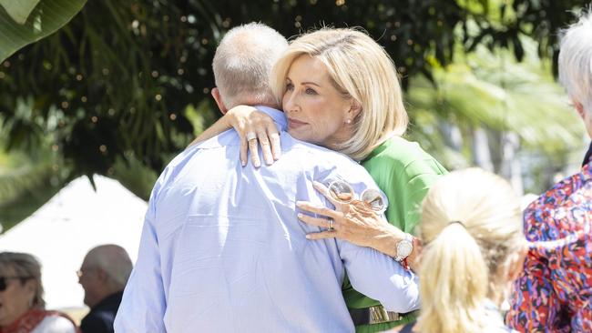 Funeral of Richard Moore, partner of Kay McGrath, at Hillstone in St Lucia, Saturday, February 22, 2025 - Picture: Richard Walker