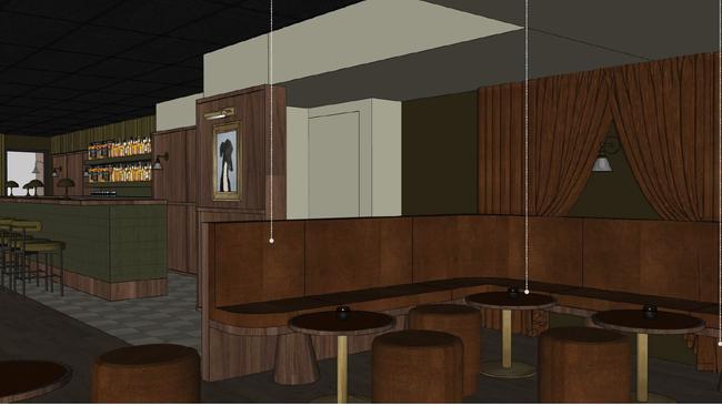 A dark and moody wood panelled interior will feature inside Edge Hill's The Hound Small Bar. Picture: The Hospo Group