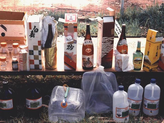 Some of the chemicals found at Banjawarn Station.