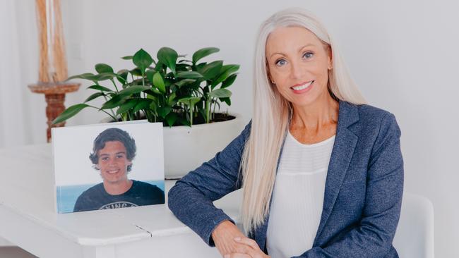 People’s Choice winner Melissa McGuinness with a photograph of her son Jordan. Photo: Kit Wise.