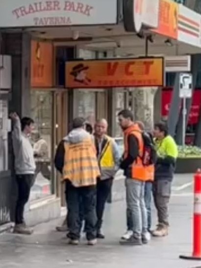 Authorities visiting tobacco stores. Picture: Victoria Police