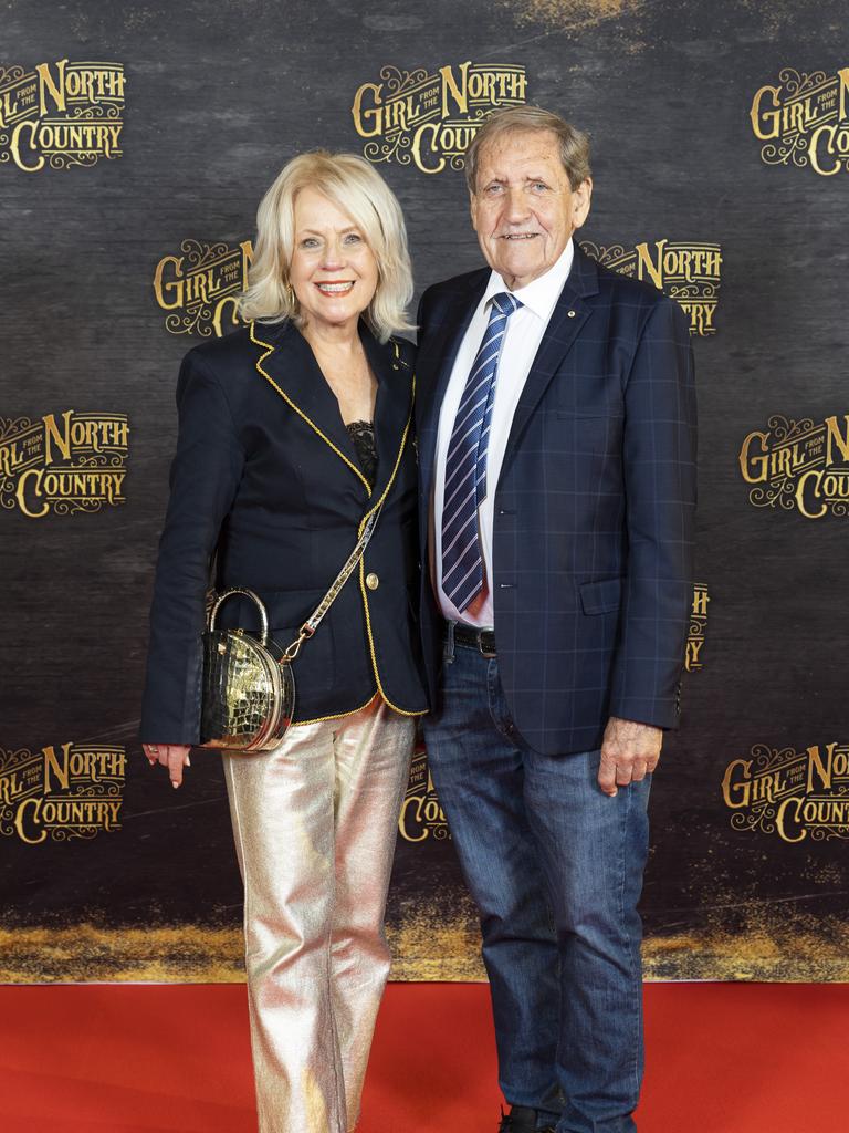 Di Cant and Robert Greenhill at the premiere of Girl From the North Country at QPAC Brisbane. Picture: Richard Walker/RDW Photography