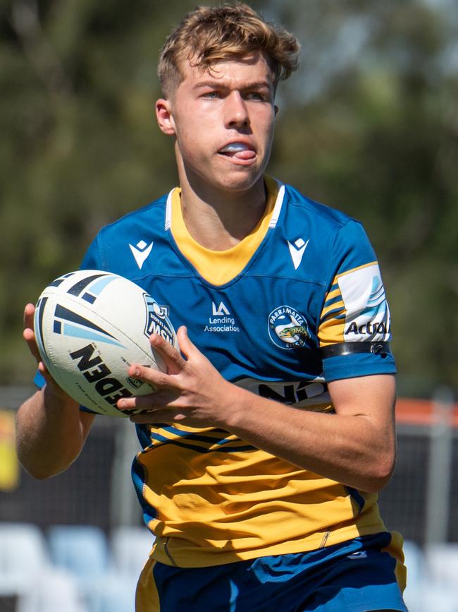 Ethan Sanders on the attack. Picture: Monique Harmer