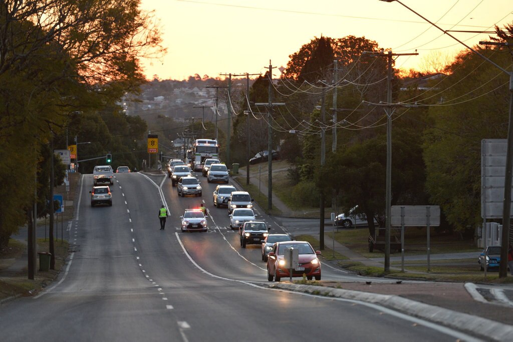 A cattle truck rolled over at the Corner of Cohoe St and James St on Monday afternoon. Picture: Kevin Farmer