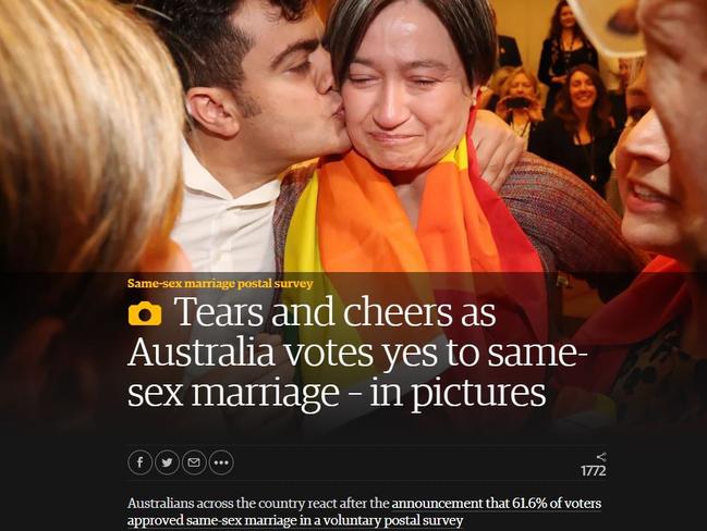 Same Sex Marriage Vote Results Australia World Reacts With Pride 9206