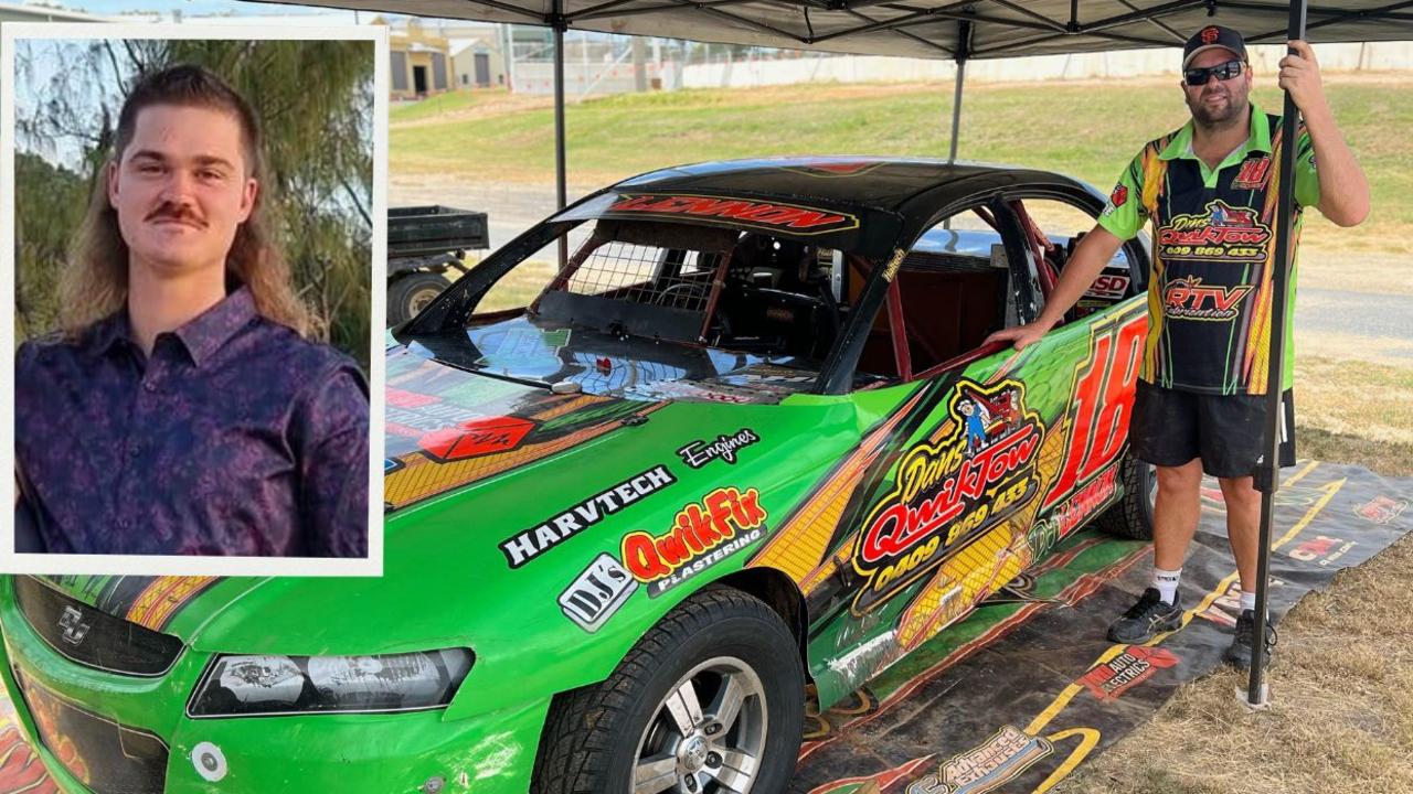 Mackay's Luke O'Brien (inset) will be fondly remembered at tonight's Rocky McCosker Speedway meeting after this tragic death earlier this month.