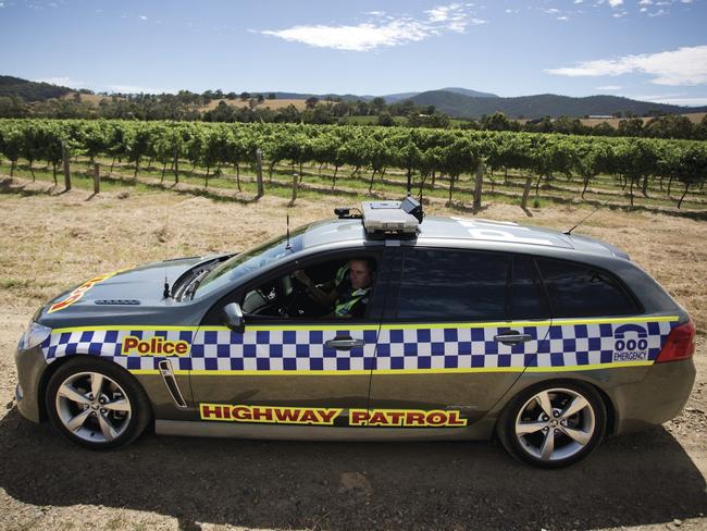 Victorian Police car/vehicle. VF II SS Commodore Wagon Highway Patrol vehicle 2015. Picture: Supplied Victoria Police