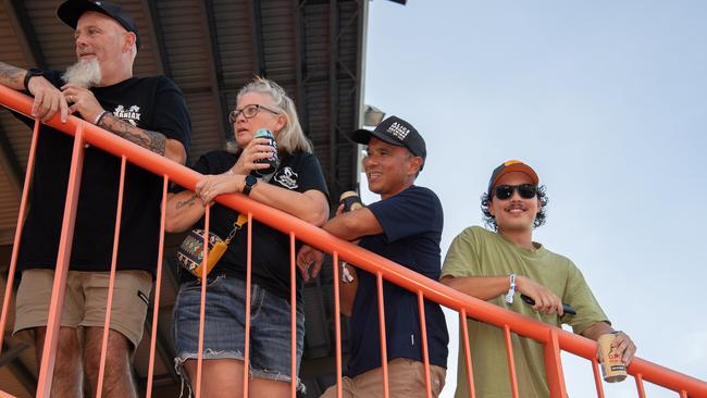 Fans at the Gold Coast Suns vs Geelong Cats Round 10 AFL match at TIO Stadium. Picture: Pema Tamang Pakhrin