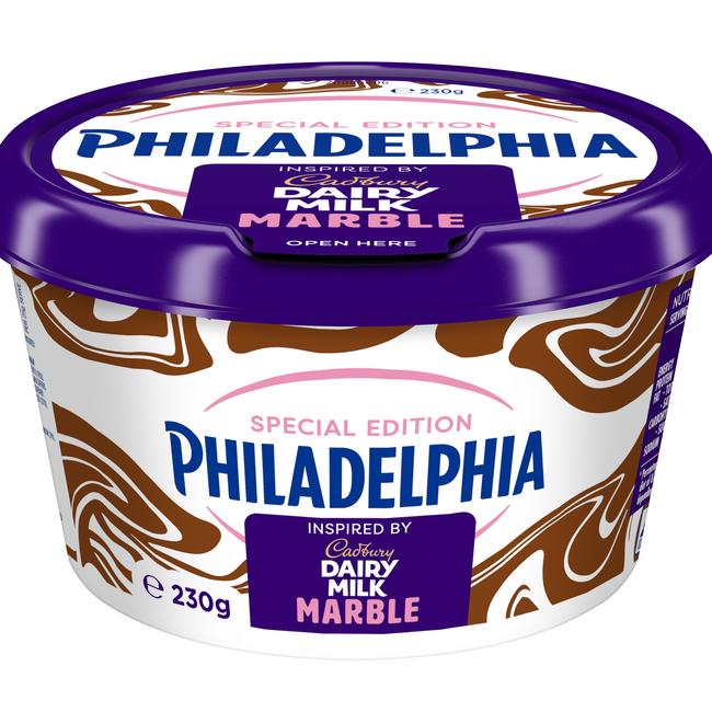 Cadbury Marble-inspired Philadelphia Cream Cheese is made at Mondelez International's Suttontown factory on the outskirts of Mount Gambier. Picture: Mondelez International