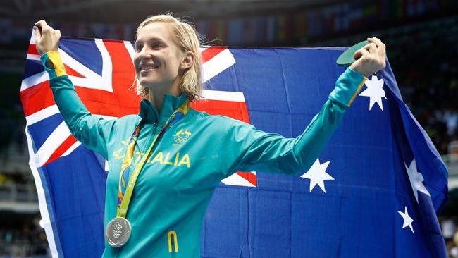 Madeline Groves during the Rio Olympics. (Photo by Clive Rose/Getty Images)