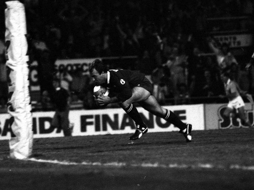 Wally crashes over in 1983.