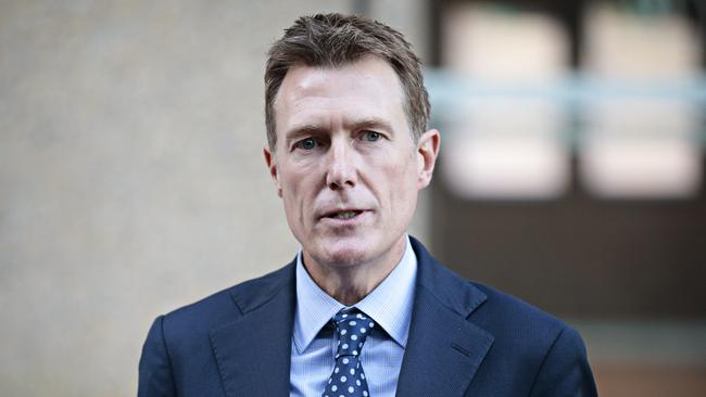 Christian Porter Porter said people had contributed to his legal fees case against the ABC under ‘well-known and regular legal structures’. Picture: Adam Yip