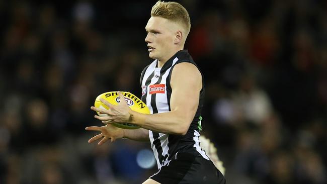 Adam Treloar has starred in his first season with Collingwood. Picture: Michael Klein