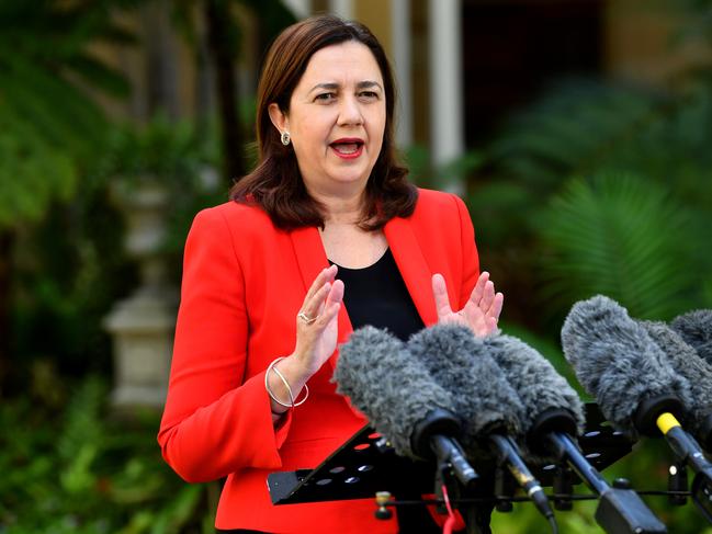 Premier Annastacia Palaszczuk faces the media this week. Picture: Darren England/AAP