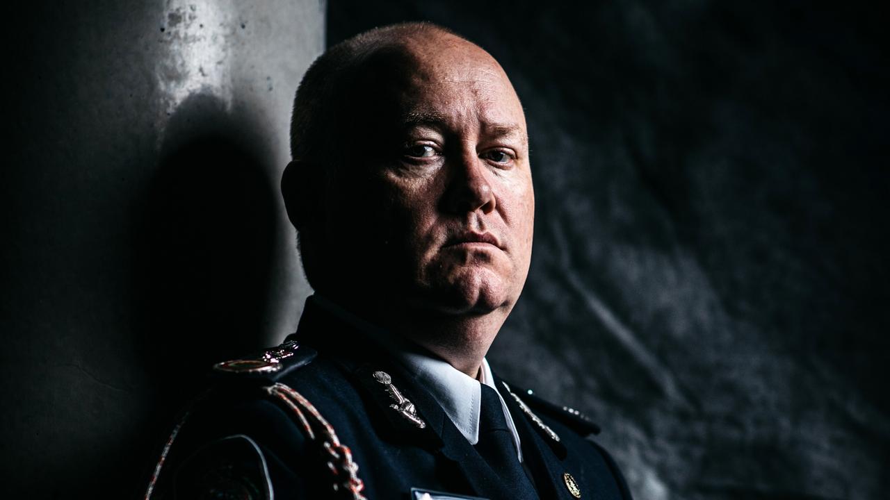 NSW RFS Commissioner Shane Fitzsimmons pictured at their headquarters in Sydney Olympic Park. Picture: Jonathan Ng