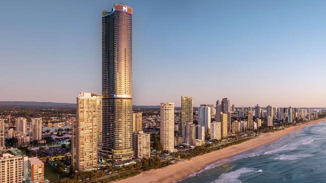 The newly completed Ocean by Meriton on the Gold Coast.