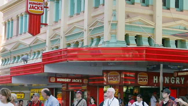 The Hungry Jack’s in Brisbane’s Queen Street Mall has reopened. File picture