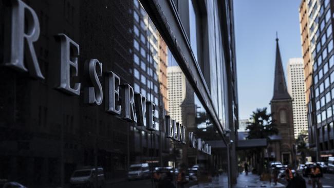 The Reserve Bank of Australia building in Martin Place. Picture: Getty