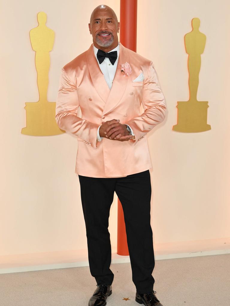 Dwayne Johnson at the Oscars. Picture: AFP