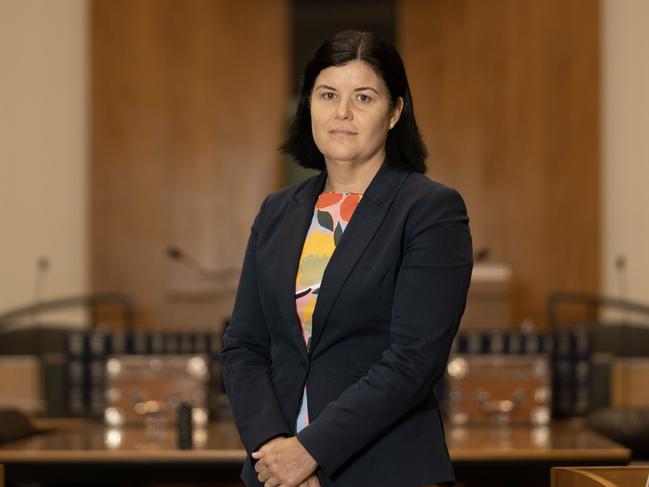 Natasha Fyles poses for a portrait on Friday 31st, March, 2023 in Darwin. Picture: Liam Mendes / The Australian