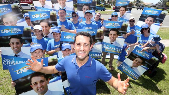 LNP candidate for Broadwater David Crisafulli referred questions about donations to LNP headquarters, which did not respond. Photo: Richard Gosling