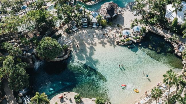 Soft white sand and a fish-filled lagoon await at Surfers Paradise Marriott Resort &amp; Spa