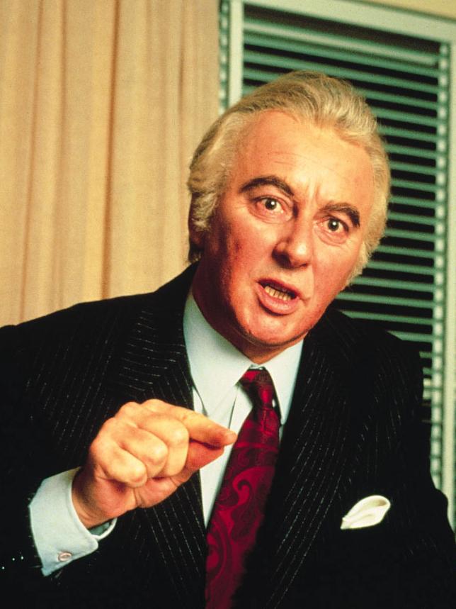 Actor Max Phipps as Prime Minister Gough Whitlam in The Dismissal.
