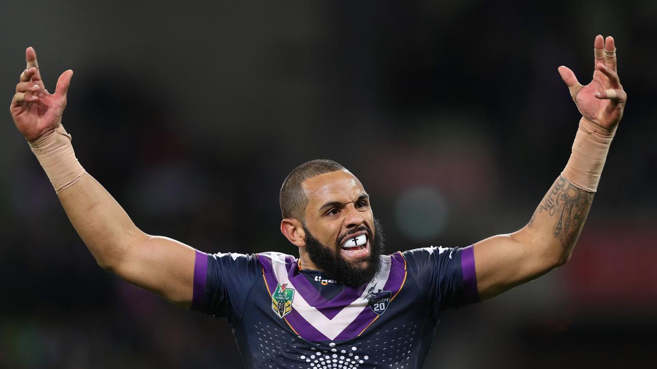 Melbourne speedster Josh Addo-Carr should enjoy the good track at AAMI Park. Picture: Brett Costello