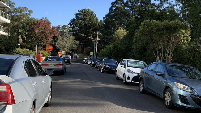 One of the streets where he wilfully exposed himself. An entry to Normanhurst Boys High School is at the end of the street.