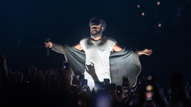 Childish Gambino performs on the Amphitheatre stage during Splendour In The Grass in 2019. Picture: Mark Metcalfe/Getty Images