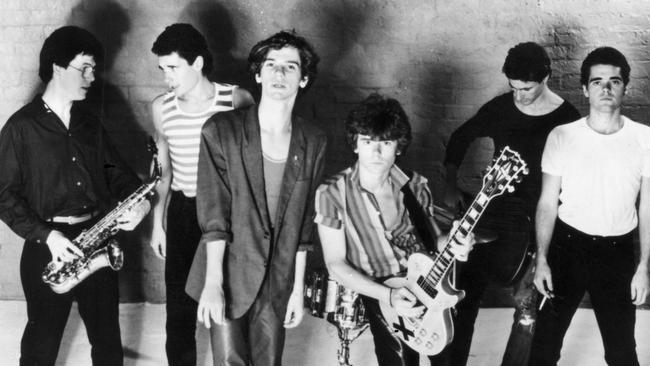 Band on fire ... a very young INXS, preparing themselves for world domination.