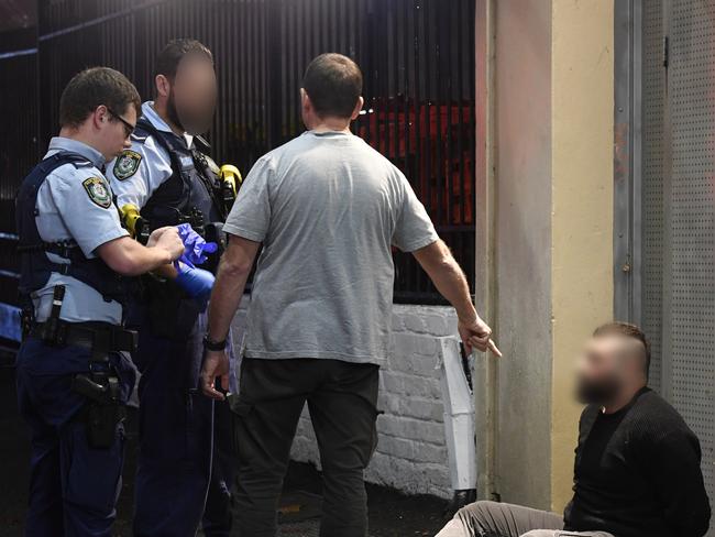 Police arrested the man after he refused to pull his car over and the allegedly ditched bags containing a white powder out his window. Picture: Gordon McComiskie