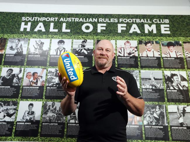 Southport Sharks coach Stephen Daniel. Photo by Richard Gosling