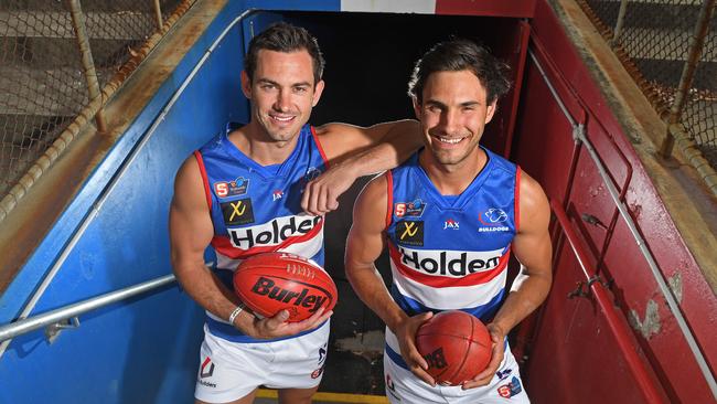 Daniel Menzel (left) has reunited with brother Troy at the Dogs. Picture: Tom Huntley