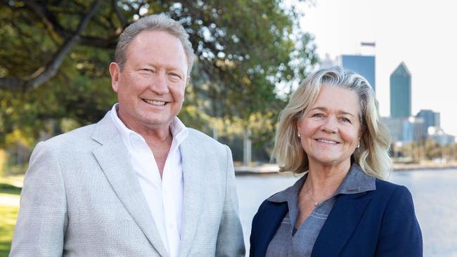 The former couple say the split won’t affect the strategic direction of their business Fortescue Metals Groups. Picture: Matt Jelonek/Getty Images