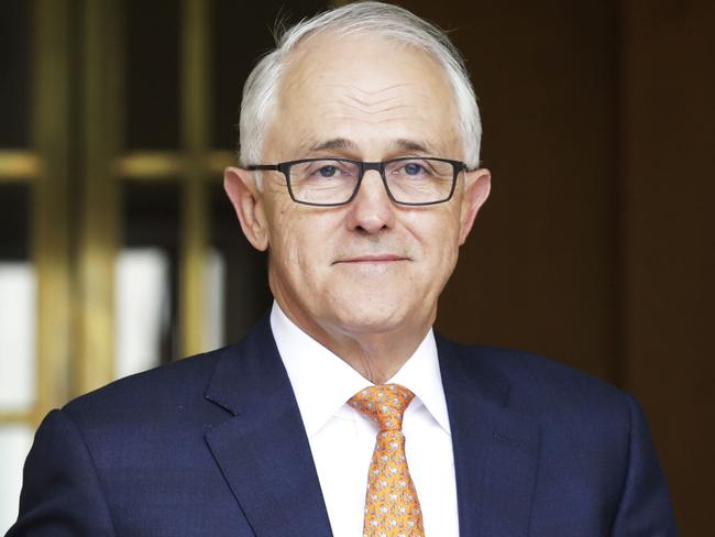 Malcolm Turnbull arrives for a press conference after vacating the Liberal Party leadership, and the party voting for Scott Morrison as their new leader, and new Australian Prime Minister. Picture by Sean Davey.