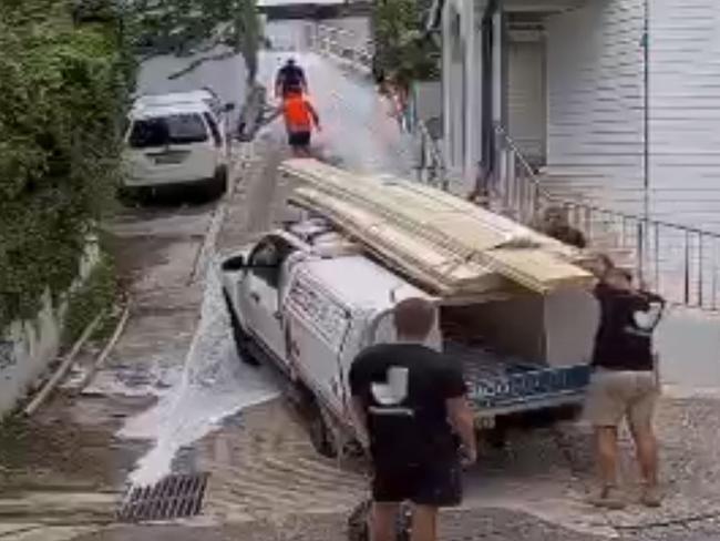Woollahra Council sent rangers to Gabriel Jakob’s home after paint trickled down the 50m driveway.