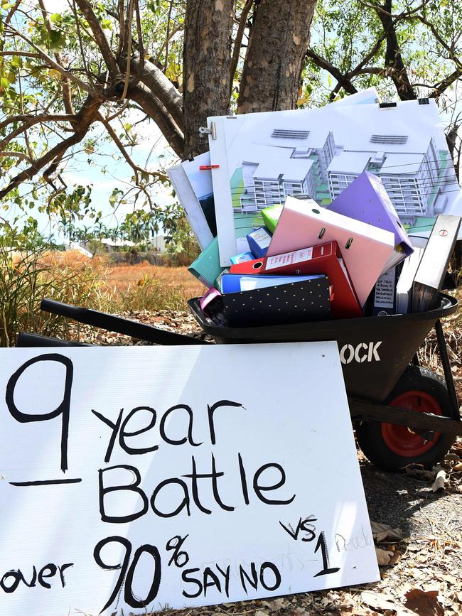 The Gardens' residents are fighting an eight-storey development in his suburb with other residents. Picture: (A)manda Parkinson