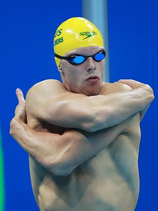 Australia's Kyle Chalmers was fastest qualifier after the 100m freestyle heats. Picture. Phil Hillyard