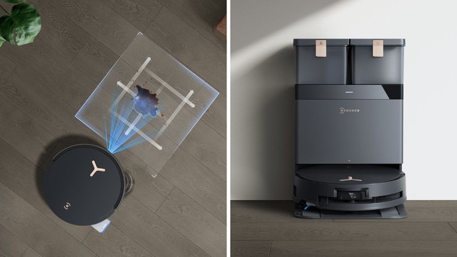 It doesn’t get any easier than with hands free cleaning. Picture: Ecovacs.