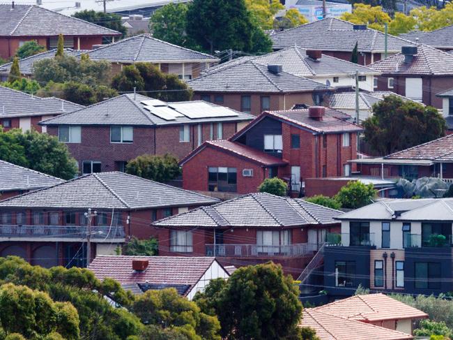 MELBOURNE, AUSTRALIA - NewsWire Photos December 8, 2022: Generic of houses in the Melbourne suburb of Reservoir. Picture: NCA NewsWire / Aaron Francis