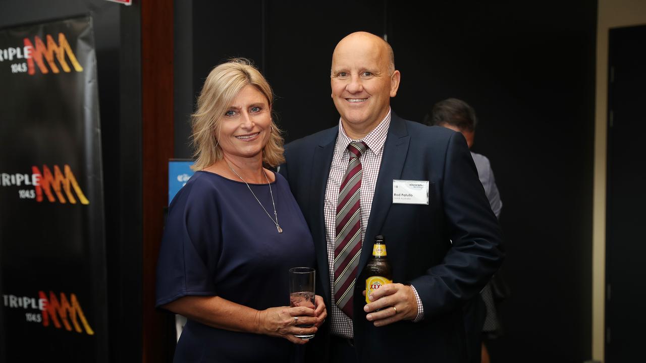 Samantha Patullo and Rod Patullo at the 2019 NRL Season Launch. Pics Tara Croser.