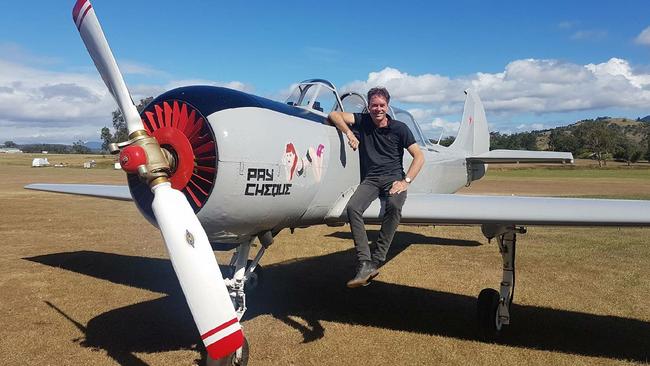 Marcel van Hattem, 52, with his Russian-made Yak 52. Picture: Facebook