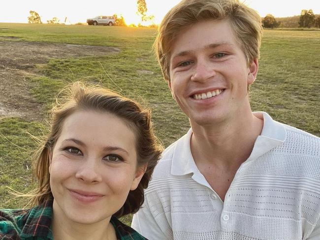 Bindi Irwin and brother Bob.