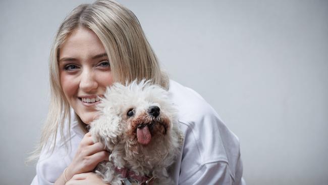 Rosie with owner Sophie Wagner. Picture: Kelly Barnes