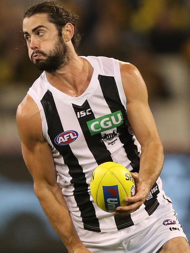 Collingwood ruckman Brodie Grundy.